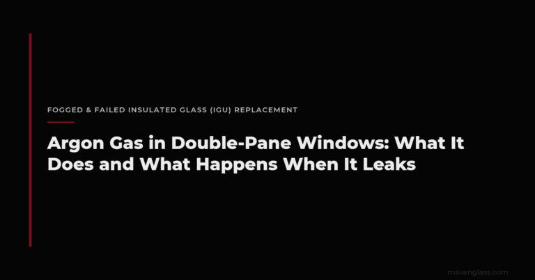 Argon Gas in Double-Pane Windows: What It Does