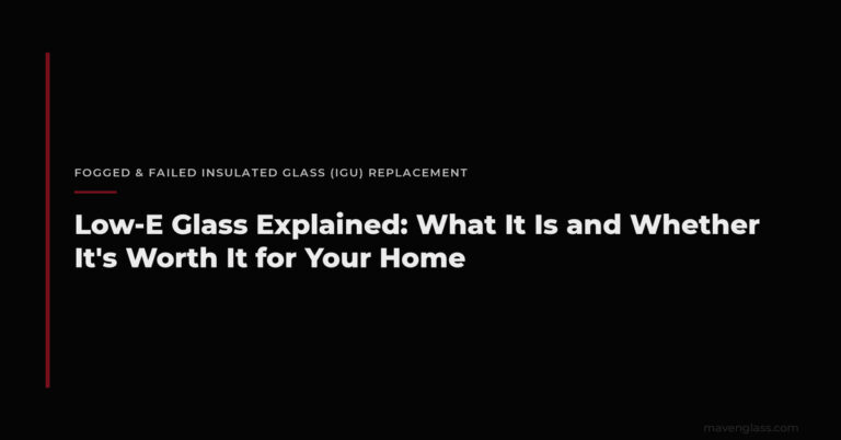 Low-E Glass Explained: Is It Worth It for Your Home?
