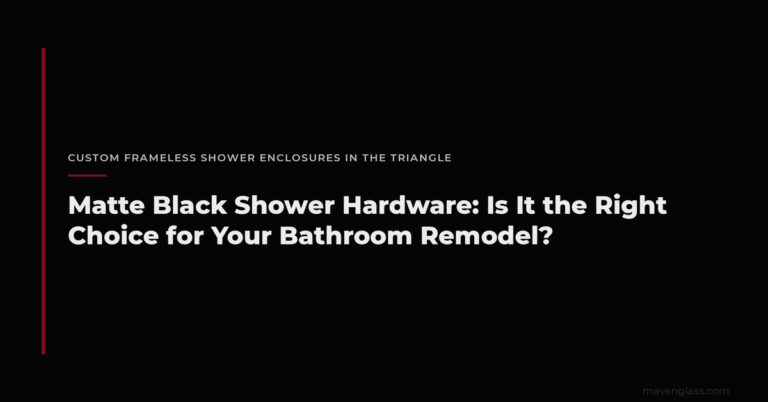 Matte Black Shower Hardware Raleigh: Right for You?