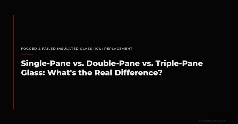 Single Pane vs Double Pane vs Triple Pane Windows