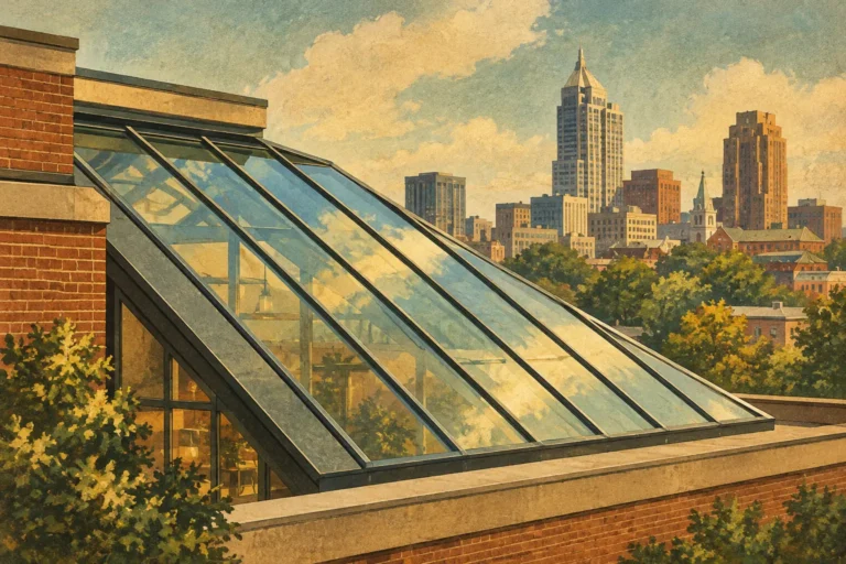 Sloped Glass Roof Glazing for Raleigh Buildings